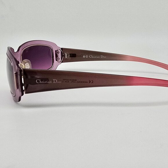 Christian Dior Working Girl 82H Purple Rose Gold Frame Purple Lens Sunglasses main image 7